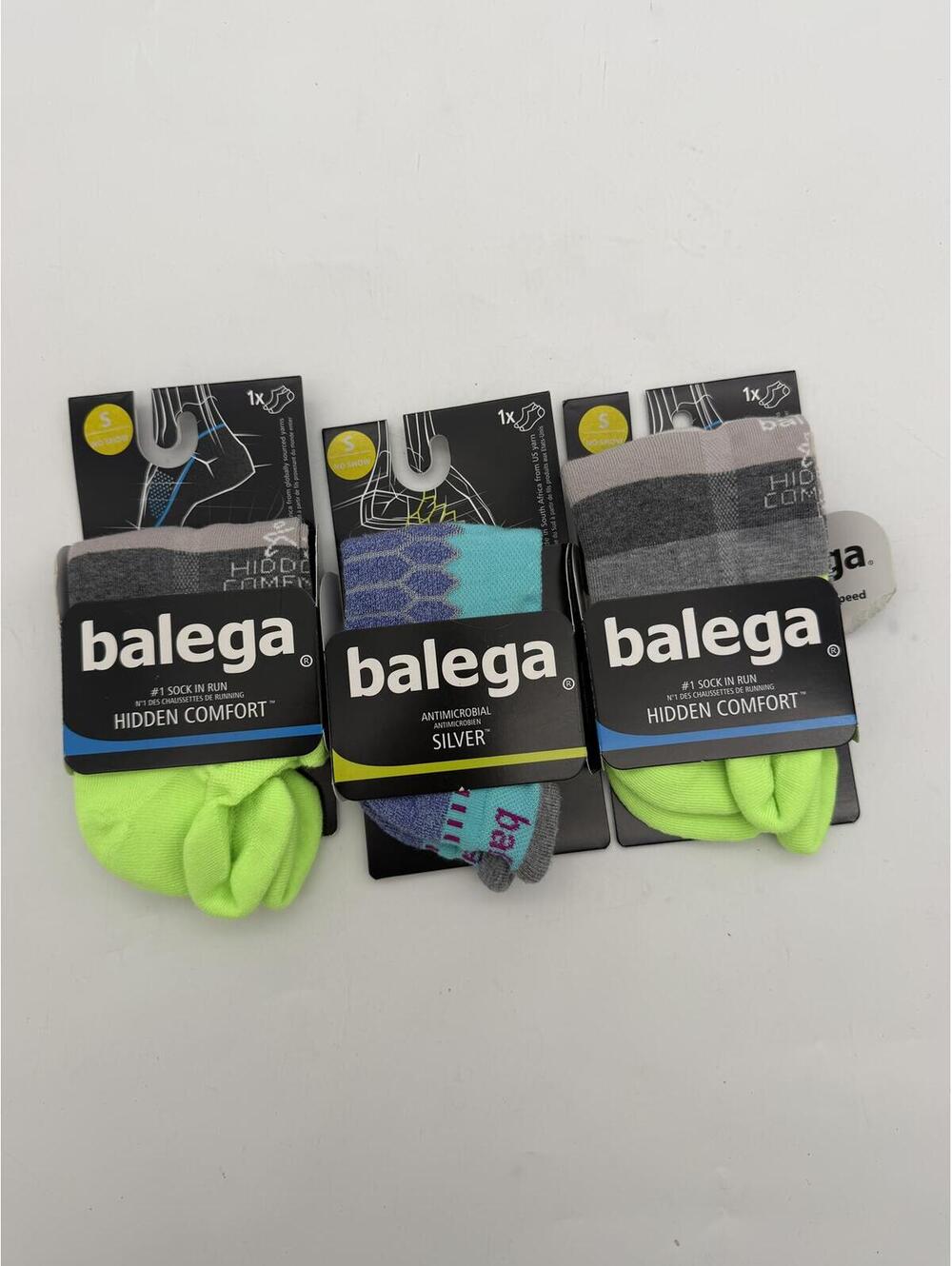 Balega Hidden Comfort and 1 pack of Silver NWT